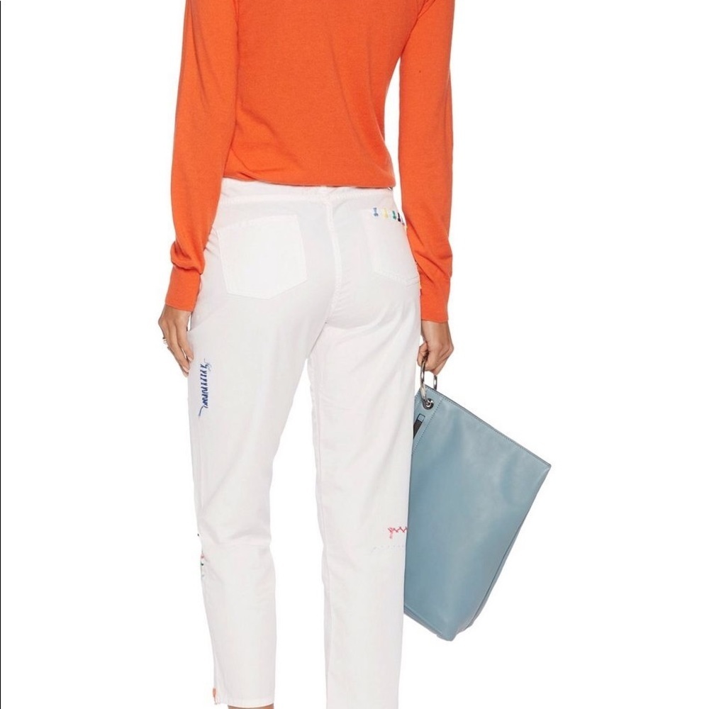 MIRA MIKATI
Embroidered white pant